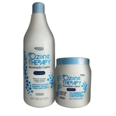 Imagem de Kit Ozone Therapy Shampoo E Máscara, Combate À Queda Capilar - Vloss