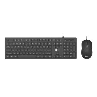 Imagem de Kit Teclado e Mouse USB Lecoo CM102 - Multimídia - ABNT2 - Ambidestro - 2400DPI - Preto