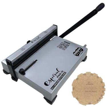 Imagem de Encadernadora Marpax Espiral A4 Ofício Espiramatic Cinza 15f