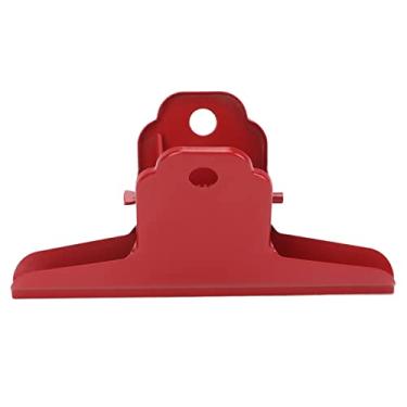 Imagem de Clipes de papel de metal grande grcfumo, clipe de aderência forte, clipes de pastas de utilidade para o livro de cartões de papel (Vermelho)