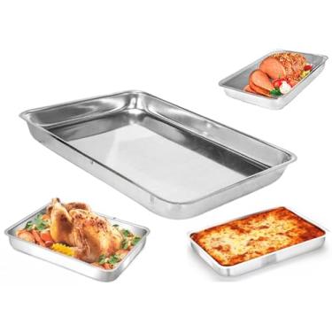 Imagem de Assadeira Retangular de Alumínio, Bandeja Tabuleiro, 6 Litros
