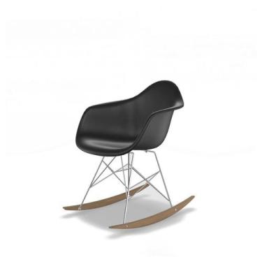 Imagem de Cadeiras Eames Arm Balanço Preta - Mobly