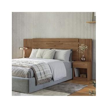 Imagem de Cabeceira para Cama Box Casal Santos Andirá Loanda com 2 Gavetas – 256cm de largura