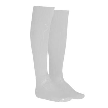 Imagem de Meião Futebol Juvenil Kanxa Original 33/38 Profissional, Branco