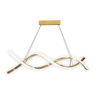 Imagem de Lustre Luminaria Pendente DNA Espiral Molecular 36W Luxo Sala Moderna Decoraçao Mesa Teto