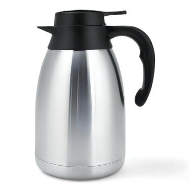 Imagem de Garrafa Térmica Inox Escovado 1500ml Preta Cafés e Chás - Mood