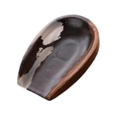 Imagem de Ｂｅｓｇａ Copo dosador de grãos de café, bandeja de madeira, resina, acessório para café, bandeja medidora, suporte para tigela de pesagem para casa, sala de, Color B