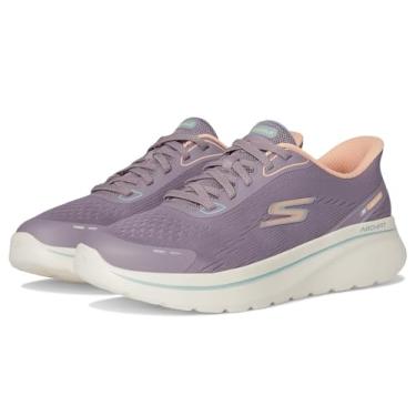 Imagem de Skechers Tênis feminino Go Walk Arch Fit N-Joy Emory Hands Free Slip-ins, Malva, 39