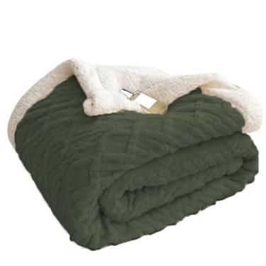 Imagem de Manta Gigante para Sofá em Algodão- Ultra Confortável e Macia para Cobertor de Sofá Grande 、 Dicas de Decoração(Verde Escuro)