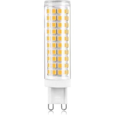 Imagem de Lâmpada Led G9 Regulável, 12w Haloge Equivalet 1200lm 124 Pcs Lâmpada Beads Ac 220v Led Lâmpadas Para Chadelier Home Lightig O Flicker 360 Degree Beam, Natural White, 10 Pack