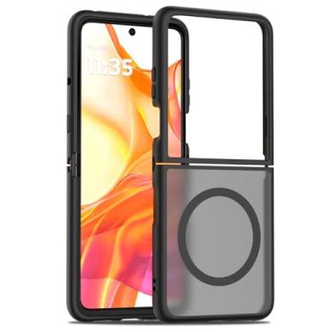 Imagem de Eilkmcre Capa para Motorola Moto Razr 60 / Moto Razr 50 / Moto Razr 2025, [Compatível com MagSafe] Capa protetora de policarbonato rígido à prova de impacto de grau militar antiimpressão digital