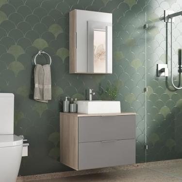 Imagem de CONJUNTO RUBI 60CM Madeirado Cinza