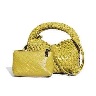 Imagem de Waiyqju Bolsa feminina de tecido pequeno e bolsa de dinheiro pequena, de couro vegano, leve, ajustável, conjunto de bolsa transversal, 4# verde-oliva