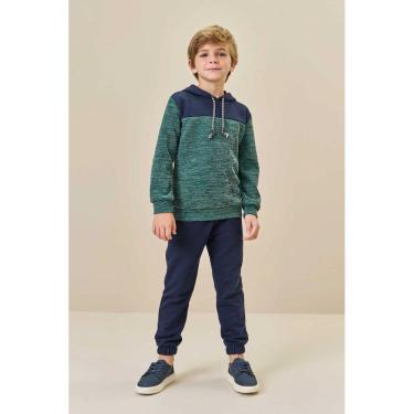 Imagem de Conjunto Infantil LucBoo  Blusão em Ribana e Moletom e Calça Jogger  80007 Inverno