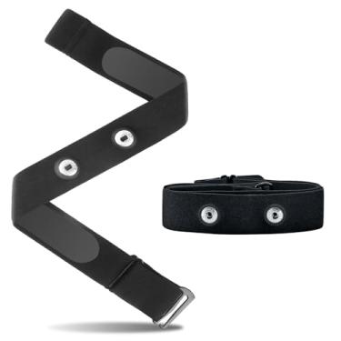 Imagem de Futanwei Alça de peito preta (alça de substituição) – Compatível com Wahoo TRACKR Heart Rate 2024, TICKR FIT, Garmin HRM 600, HRM 200, HRMDual, Polar, Magene, Coospo, Moofit e GEOID