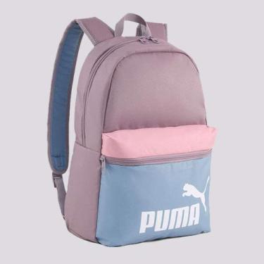 Imagem de Mochila Puma Phase ColorBlock Lilás e Azul, Único