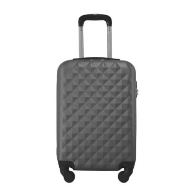 Imagem de Mala de Viagem Tamanho Bordo 10kg Rodas 360 - Gladiador Diamond D1MB (Cinza Grafite)