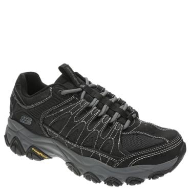 Imagem de Skechers After Burn M.Fit 2.0 Tênis masculino de trilha para atividades ao ar livre, Preto/preto, 11 X-Wide