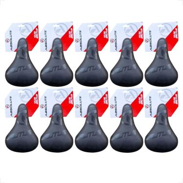 Imagem de  kit 10 Selim Banco Absolute Brutus Preto Bike Dj Wheeling Bmx Pump Track Montadinha tipo DDK