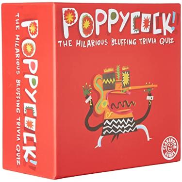 Imagem de Poppycock - The Hilarious Bluffing Trivia Quiz, Clarendon Games, Anti-Genius Family Party Game Ages 10+, 2+ Players