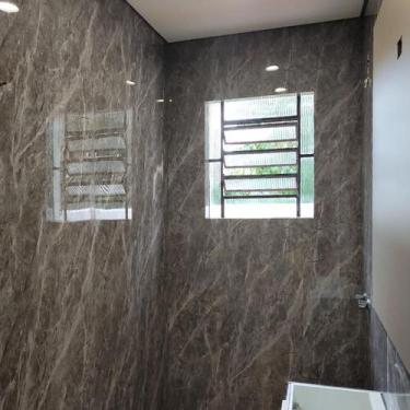 Imagem de Placa Vinílica Marmorizada Decorativa Flexível Marmo Gris 2,44m x 1,22