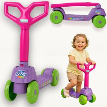 Imagem de Patinete Infantil 3 Rodas 3 4 5 Anos Mini Scooter Menina ate 30kg Cale