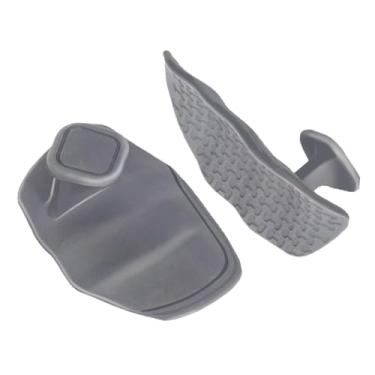 Imagem de kowaku 2 peças de alças para levantamento de peso, almofadas de preensão, proteção para as mãos, para adultos, alças para exercícios de calistenia, Cinza