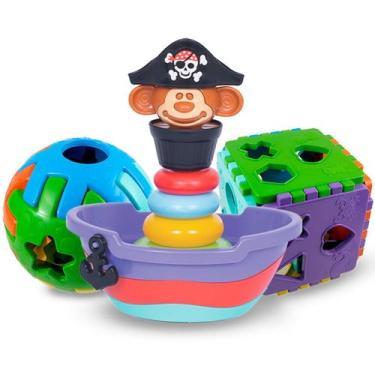 Imagem de Brinquedos Educativos 1 Ano Bebê Menino E Menina Baby Pirata - Brinque