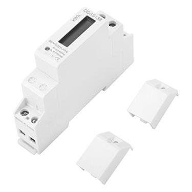 Imagem de QANYEGN DDS5188 LCD Din Din Rail Electric Meter 5-25a, Medidor de energia elétrica do tipo 1p de fase 1P para quilowatt hora KWH medidor