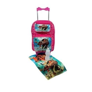 Imagem de Mochila Infantil Moana Com Rodas Tam G Escolar - LOETRIX