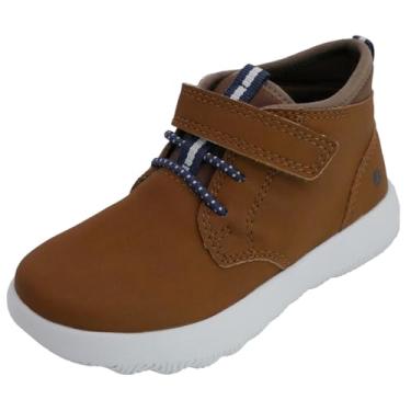 Imagem de Sperry Bota infantil Coastal Break Chukka – Bota de couro sintético com gancho e laço no tornozelo para meninos e meninas, tênis moderno leve de cano alto, sola sem marcação, Castanho, 25 BR