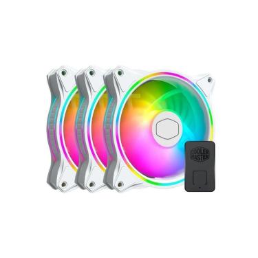 Imagem de Cooler Fan Cooler Master Mf120 Halo Argb 3X1, White, 3X120Mm