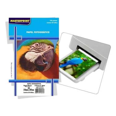 Imagem de Papel Fotografico A4 180G Impressora Jato De Tinta Epson