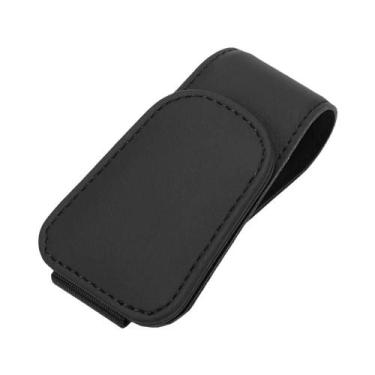 Imagem de Clipe Universal De Couro Para Viseira Solar, Suporte Para Óculos De So