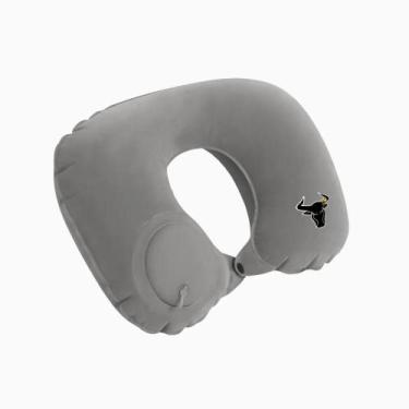 Imagem de Travesseiro Almofada De Pescoço Inflável E Portátil - Cinza - OUTRAS M