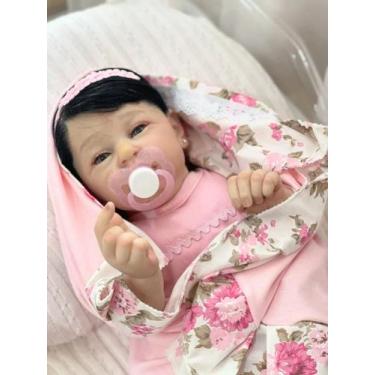 Imagem de Bebê Reborn Mary Ann Princesa Realista Silicone Boneca com Kit Complet