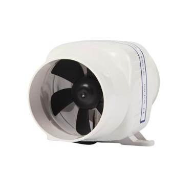Imagem de Yesinaly Ventilador de barco marítimo de 10 cm - Ventilador de duto em linha de 12 V 270 CFM, soprador de ar em linha de 10 cm para compartimento do motor e porão, exaustor de ventilação de 12 volts