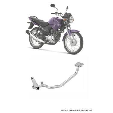 Imagem de Pedal Freio Cromado Cometa 5006 Factor YBR 125 ED 2008-2016