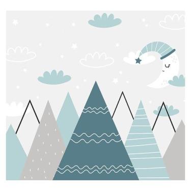 Imagem de Papel de Parede Adesivo Infantil Montanhas Bebe Quarto Menino - 530pcp