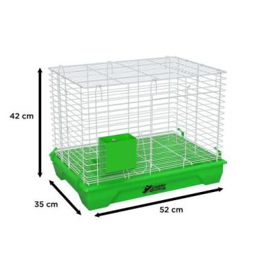 Imagem de Gaiola Desmontável Comedouro Porta Grande Coelho Quatiguá - Gaiolas Qu