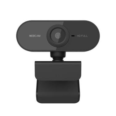 Imagem de Webcam 1080P com Microfone, Full HD, com foco automático rotativo de 3