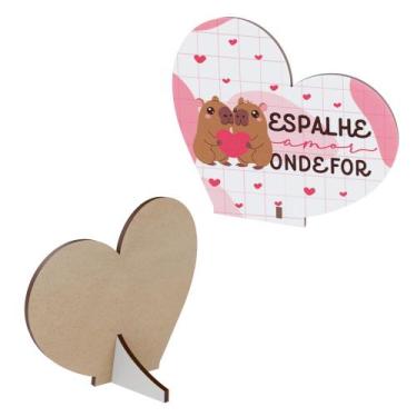 Imagem de Kit Lembrancinhas Amor em MDF Ideal para Dia dos Namorados ou Eventos 