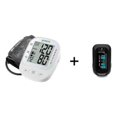 Imagem de Aparelho De Medir Pressão De Braço Digital Eletrico G-tech + Oximetro 