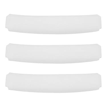 Imagem de Substituição Bandada de cabeça Cushion Pad Protetor Cobre macio confortável proteína Durável Couro de couro preenchido para Tune T700BTNC 710BT 720BT 770NC POPONESO 3 (Branco)