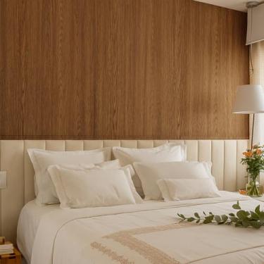 Imagem de Papel de Parede Adesivo Imita Madeira 10 Metros - Realista Autocolante Texturizado para Sala, Quarto, Cozinha e Banheiro (Madeira Jacarandá)