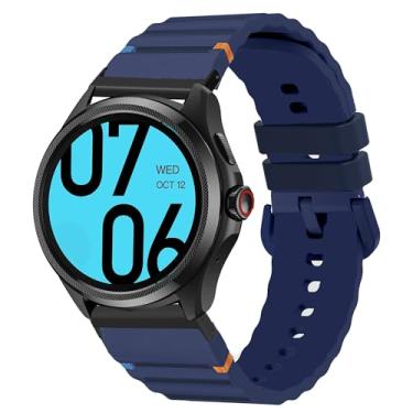 Imagem de Compatível com pulseiras Ticwatch Atlas, 20 mm, 22 mm, 24 mm, nova pulseira de substituição de linha de tecido de silicone ajustável compatível com Ticwatch Atlas, Pro 5 Enduro, Pro 5, Pro 3 Ultra BT