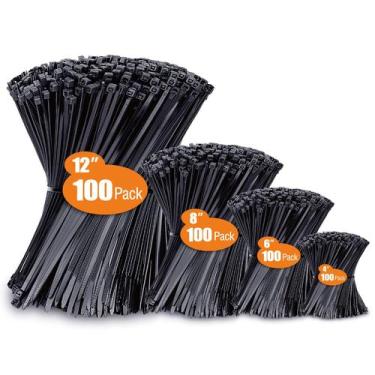 Imagem de Gravatas com zíper ANOSON, tamanhos variados, 10 cm+15 cm+20 cm+30 cm,
