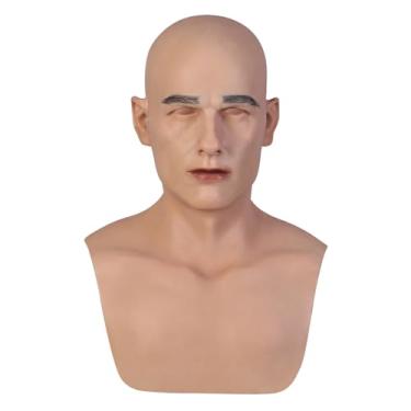 Imagem de CRRCLSY Máscara Realista De Silicone Bell Feita À Mão, Rosto Bonito E Para Travestis, Cosplay, Transgêneros (Bege)
