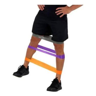 Imagem de 2X Mini Band Elastico Para Exercicios Ginastica Fisioterapia