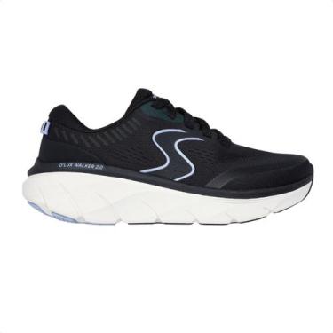 Imagem de Tênis Running Feminino Skechers De Lux Walker 2.0 Preto, Bklv, 38